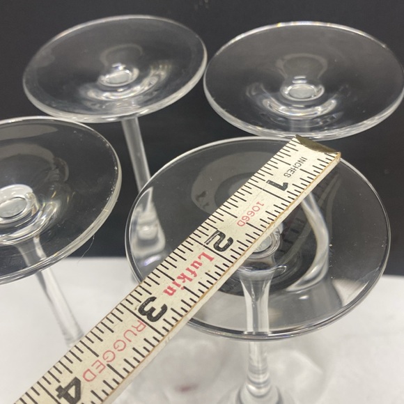 Crystal d'Arquis France Mendocino Lead Crystal Champagne Flutes Set of Four - Picture 17 of 17